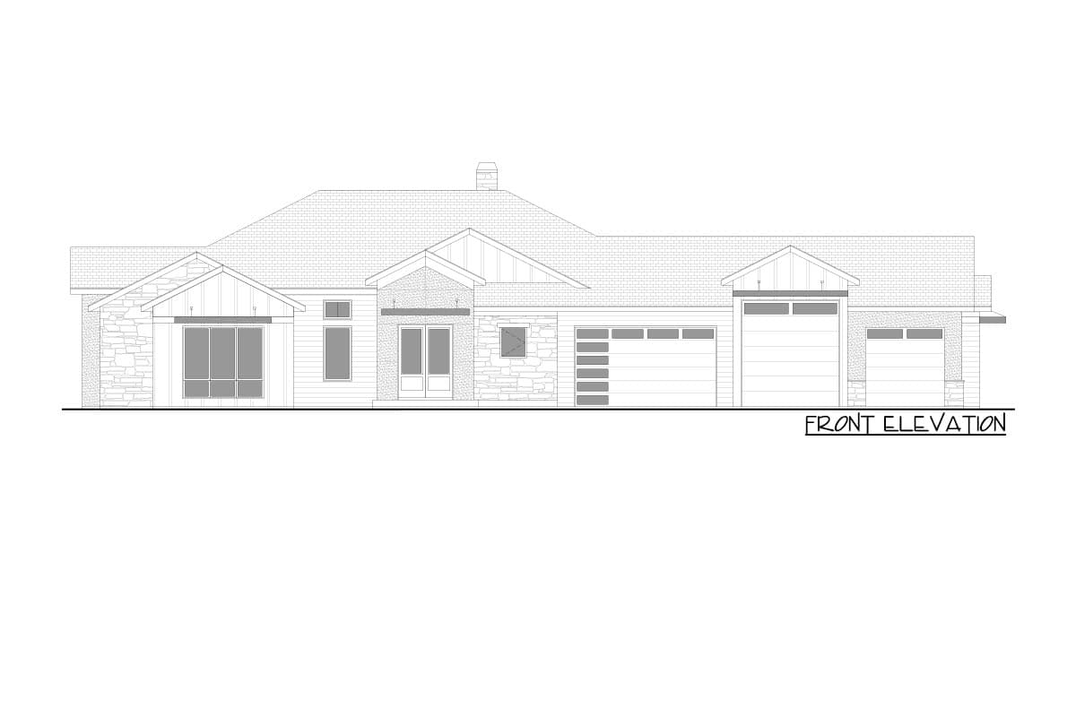 Plan 365014PED: Exclusive Transitional Home Plan with Rec Room and Home Office for a Rear Sloping Lot - Image #26 - Mountain, New American, Ranch, Transitional
