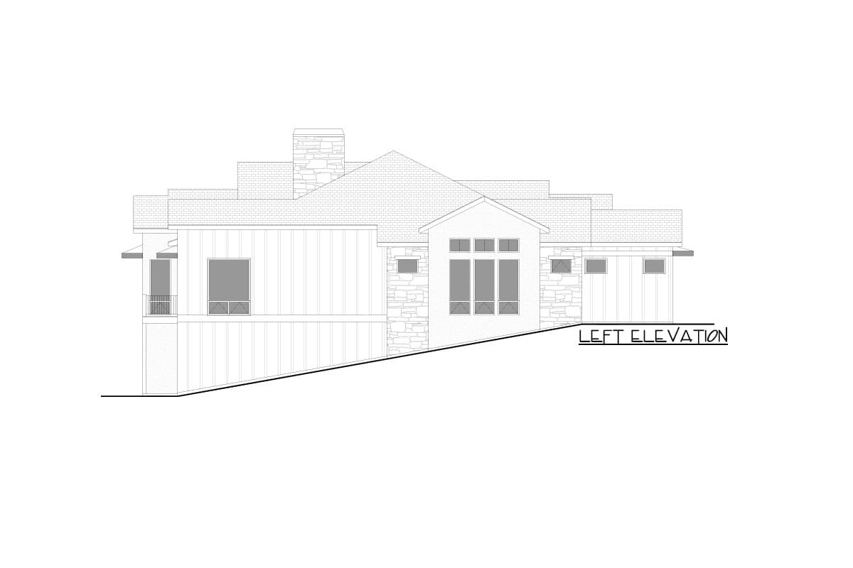 Plan 365014PED: Exclusive Transitional Home Plan with Rec Room and Home Office for a Rear Sloping Lot - Image #27 - Mountain, New American, Ranch, Transitional
