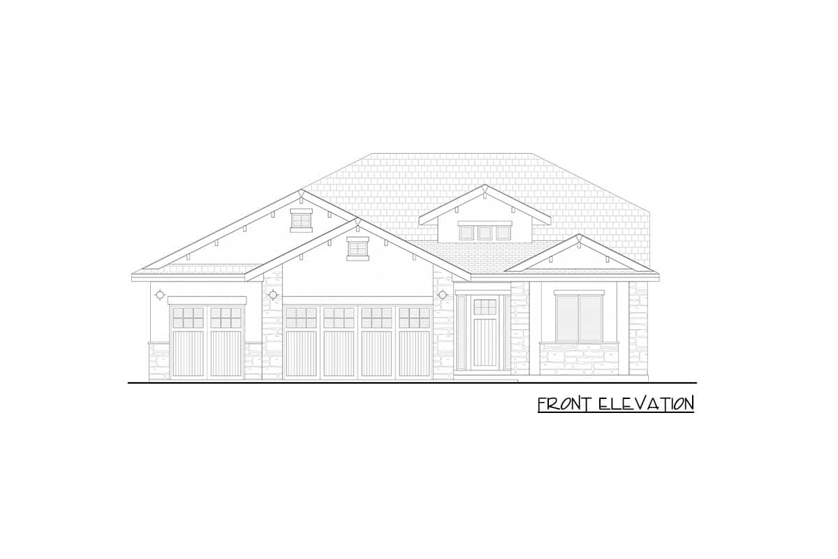 Plan 365016PED: Exclusive Mountain Home Plan with Main-level Master Bedroom - Image #27 - Craftsman, Mountain, Rustic, Southwest
