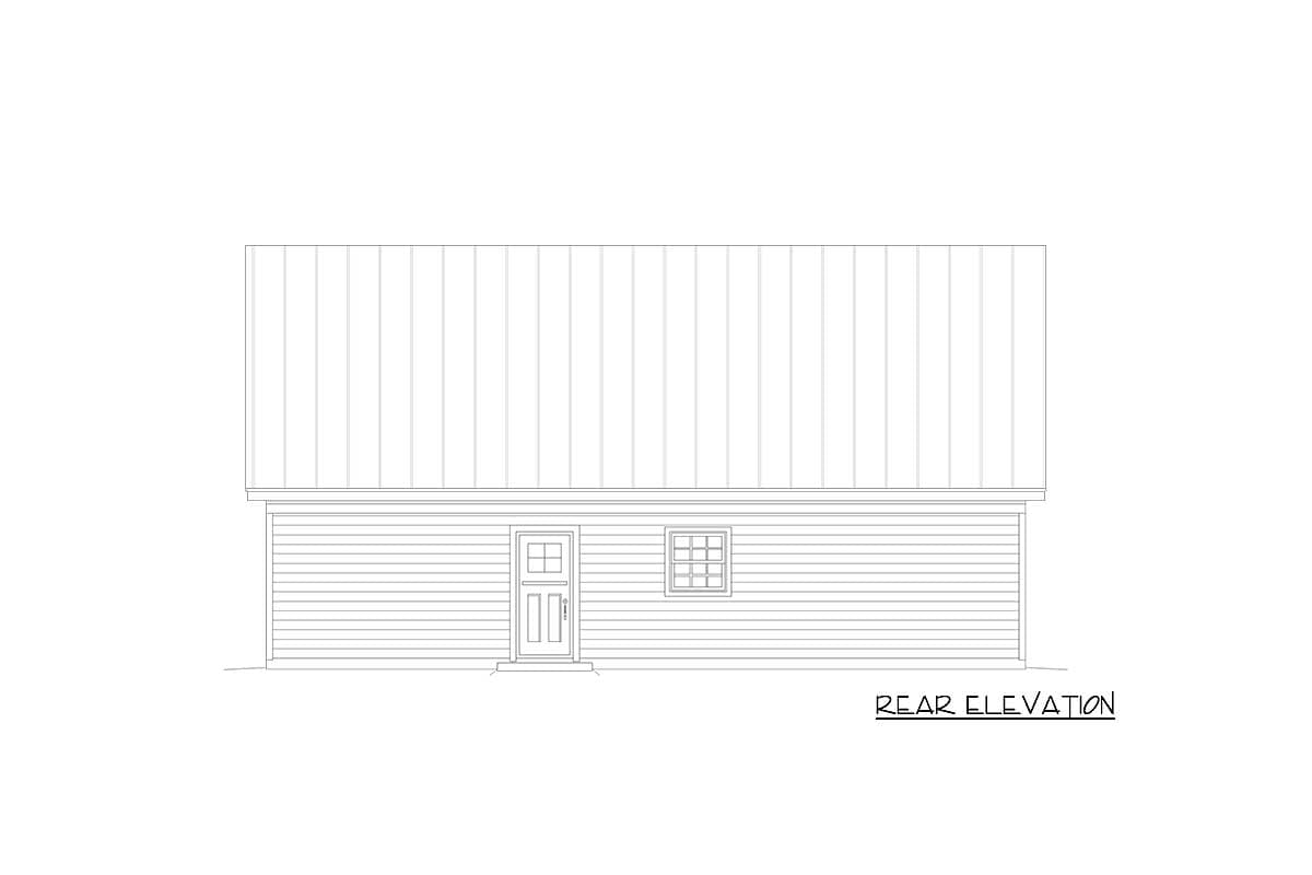 Plan 68868VR: 4-Bed Country Ranch with Upstairs Rec Room - 2109 Sq Ft - Image #4 - Country, Ranch, Traditional