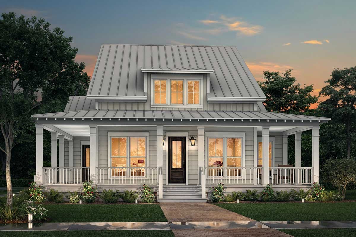 Plan 51878HZ: 3-Bedroom Modern Farmhouse with Wraparound Porch and a Home Office - Image #31 - Country, Farmhouse, Modern Farmhouse, Southern, Traditional