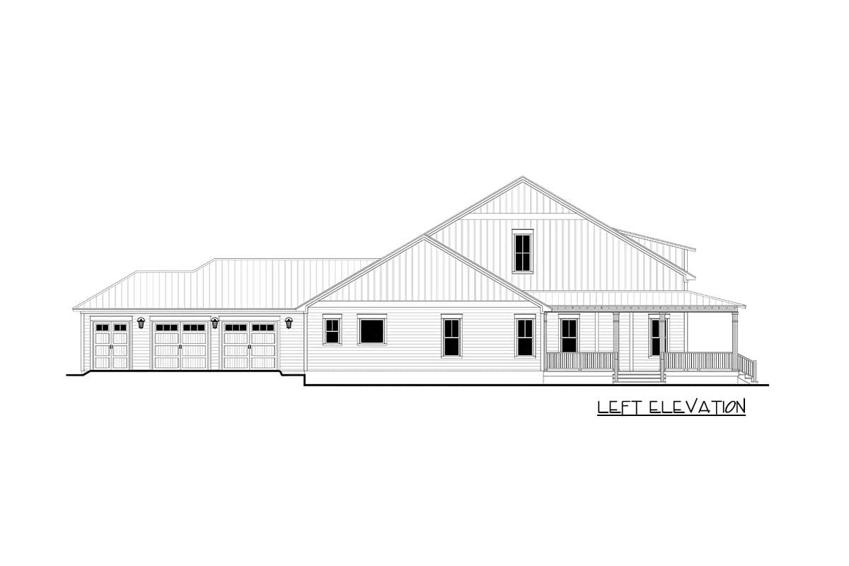 Plan 51878HZ: 3-Bedroom Modern Farmhouse with Wraparound Porch and a Home Office - Image #33 - Country, Farmhouse, Modern Farmhouse, Southern, Traditional