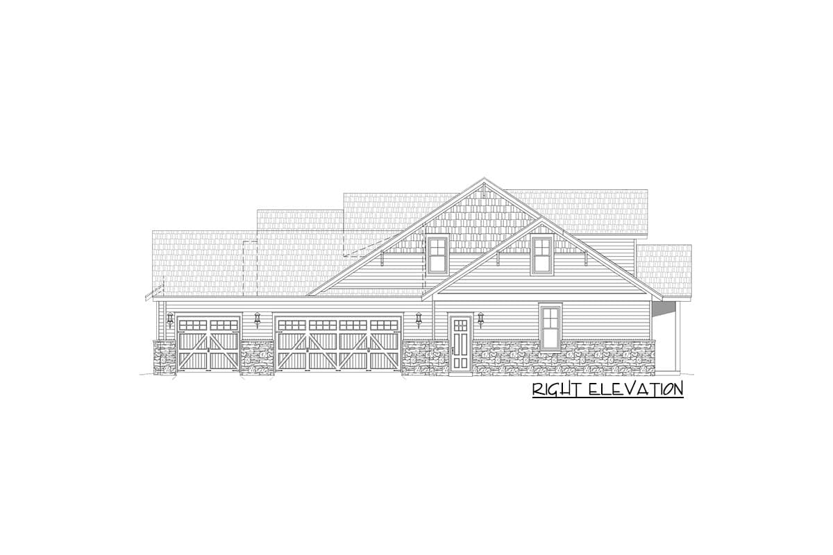 Plan 68872VR: Rugged Craftsman Home Plan with Two Master Suites and a 4-Car Garage - 4081 Sq Ft - Image #16 - Craftsman, Mountain, Rustic