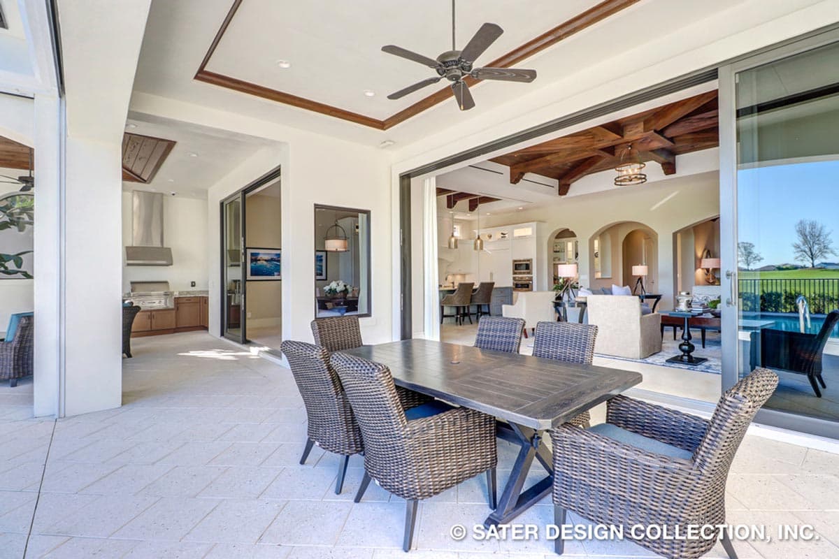 Plan 340001STR: 3-Bed Coastal Contemporary Home Plan with Solana and Study - 3700 Sq Ft - Image #13 - Coastal, Coastal Contemporary, European, Florida-Style, Mediterranean, Spanish, Transitional