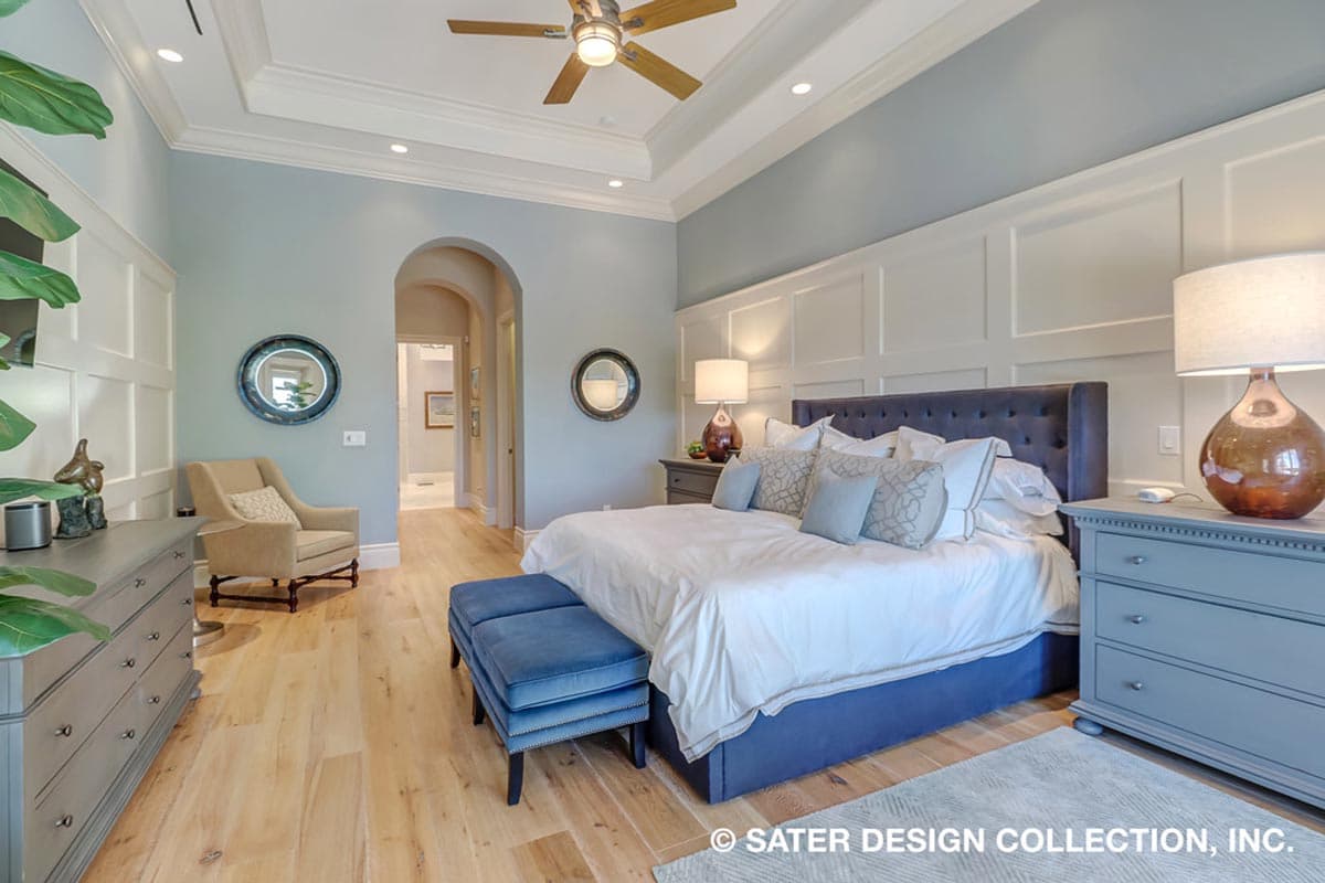 Plan 340001STR: 3-Bed Coastal Contemporary Home Plan with Solana and Study - 3700 Sq Ft - Image #14 - Coastal, Coastal Contemporary, European, Florida-Style, Mediterranean, Spanish, Transitional