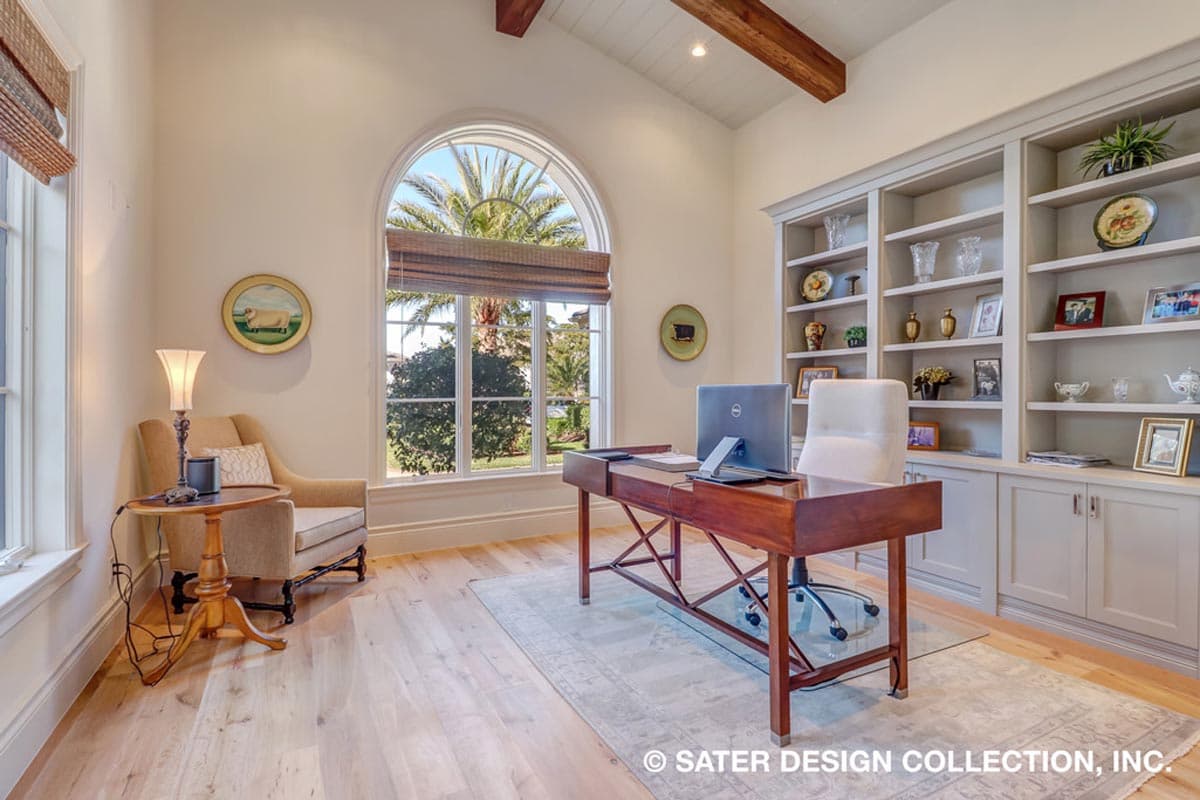 Plan 340001STR: 3-Bed Coastal Contemporary Home Plan with Solana and Study - 3700 Sq Ft - Image #21 - Coastal, Coastal Contemporary, European, Florida-Style, Mediterranean, Spanish, Transitional