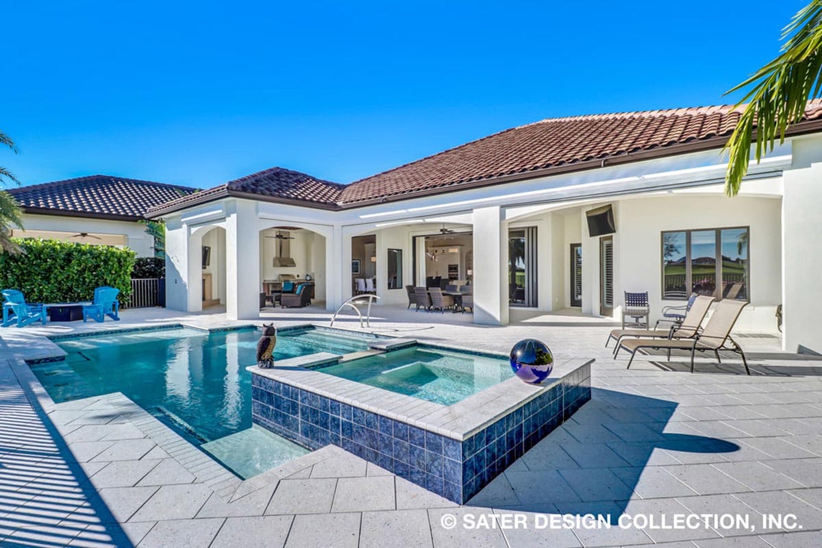 Plan 340001STR: 3-Bed Coastal Contemporary Home Plan with Solana and Study - 3700 Sq Ft - Image #26 - Coastal, Coastal Contemporary, European, Florida-Style, Mediterranean, Spanish, Transitional