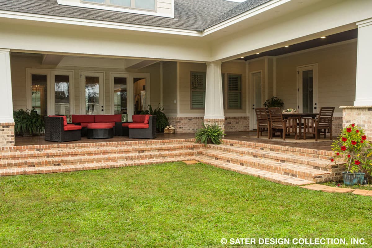 Plan 340004STR: Downsized Craftsman House Plan with 8'-deep Front Porch - 2476 Sq Ft - Image #9 - Craftsman, Florida-Style, Southern, Southern Traditional