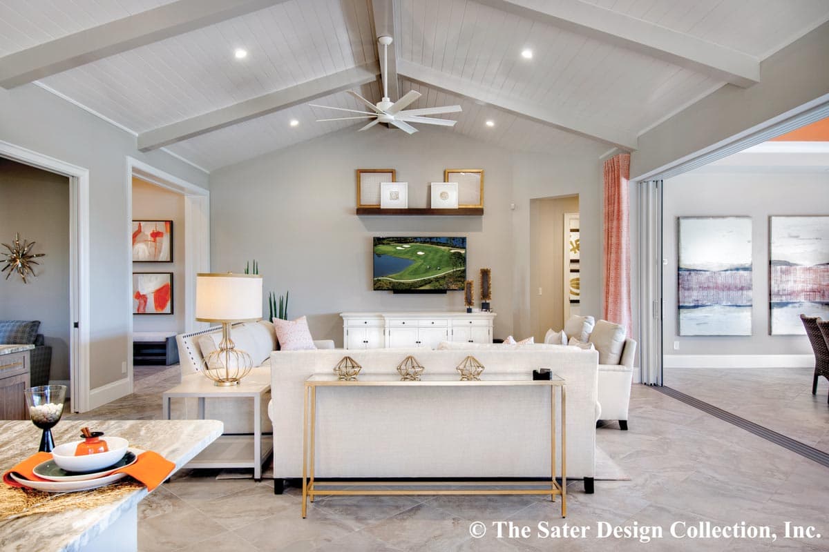 Plan 340006STR: Coastal Contemporary Home Plan with Cabana and Florida Room - Image #6 - Coastal, Coastal Contemporary, Contemporary, European, Florida-Style, Mediterranean, Transitional