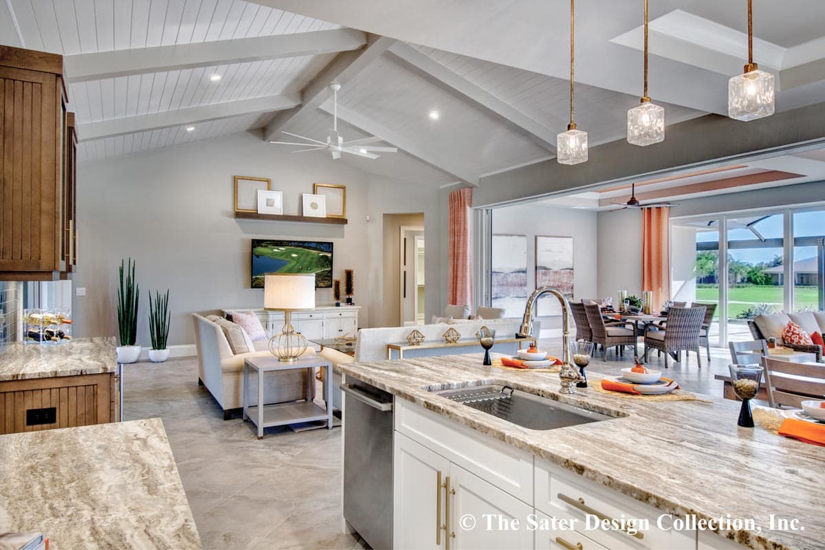 Plan 340006STR: Coastal Contemporary Home Plan with Cabana and Florida Room - Image #7 - Coastal, Coastal Contemporary, Contemporary, European, Florida-Style, Mediterranean, Transitional