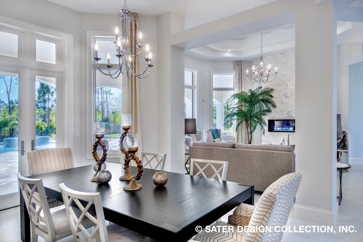 Plan 340007STR: Wide Transitional House Plan with Large Verandah in Back and a Split Bedroom Layout - Image #8 - Coastal, Coastal Contemporary, Contemporary, European, Florida-Style, Modern, Southern, Transitional