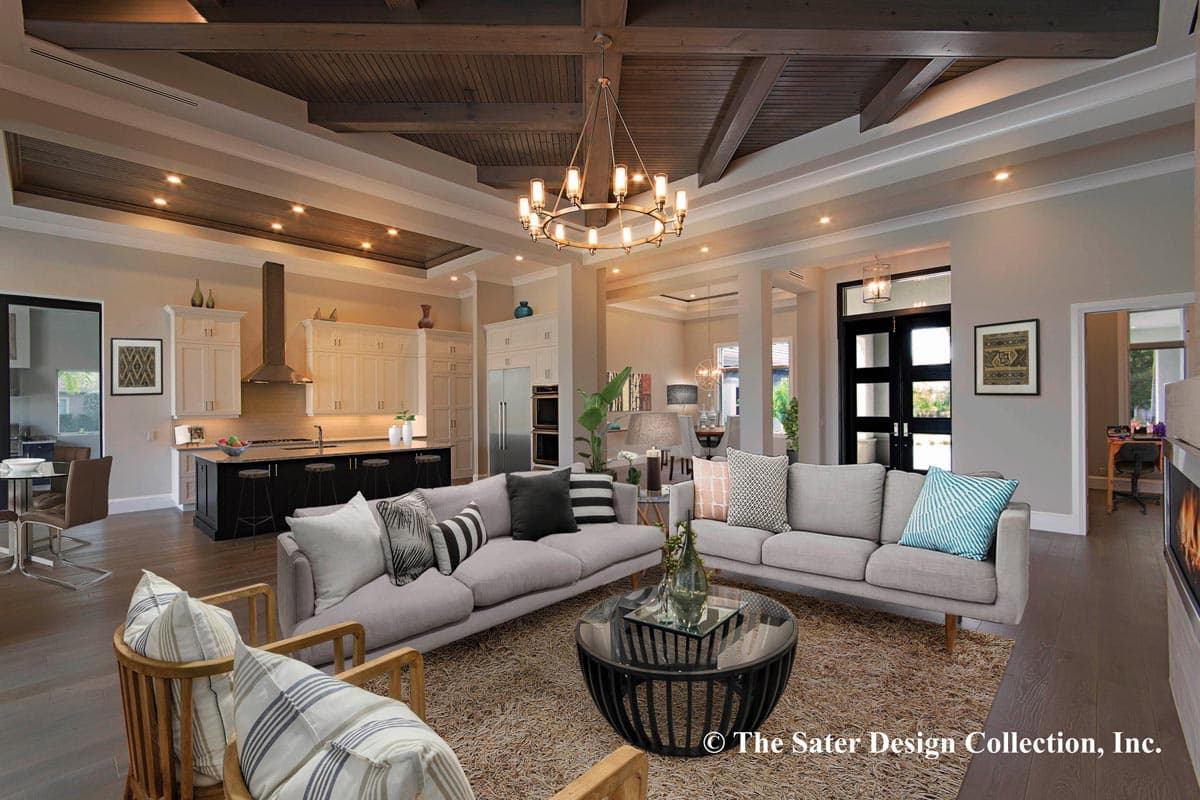 Plan 340008STR: Transitional Coastal House Plan Ideal for Rear View Lots - Image #4 - Coastal, Coastal Contemporary, European, Florida-Style, Mediterranean, Transitional