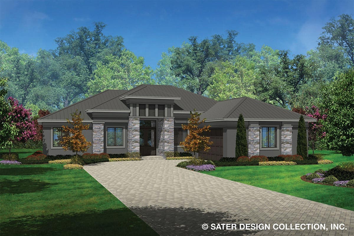 Plan 340012STR: Transitional Ranch Plan with Open Layout