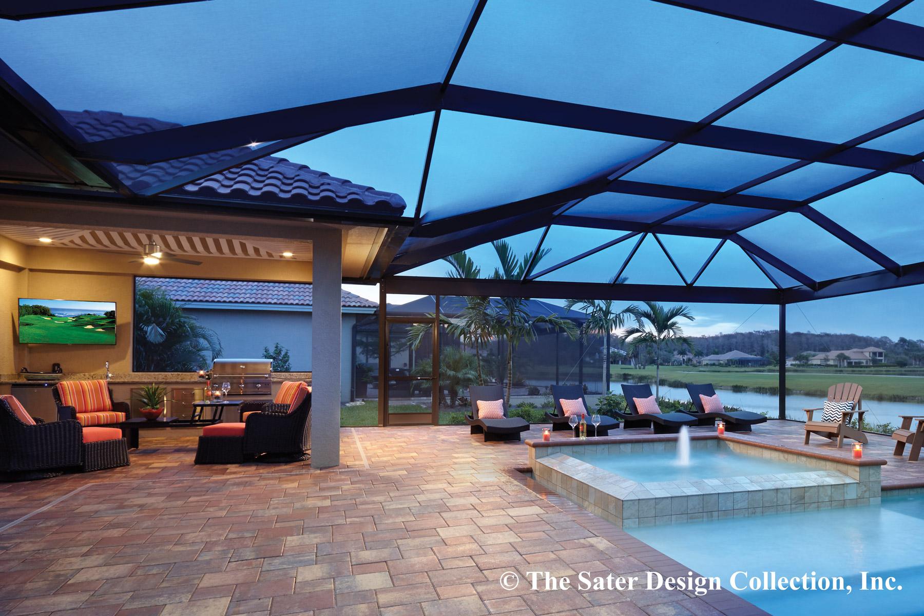 Plan 340015STR: Warmer Climate House Plan Designed with Outdoor Entertaining In Mind - Image #9 - Coastal, European, Florida-Style, Mediterranean, Transitional