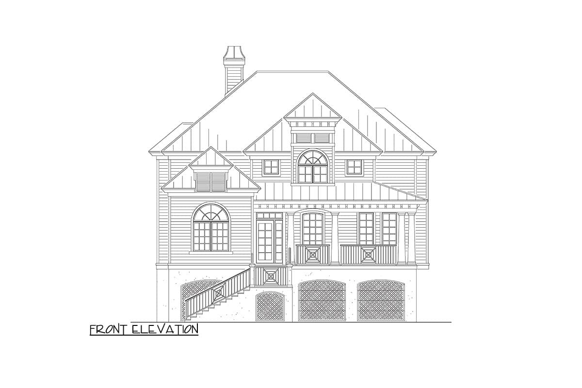 Plan 340016STR: Tidewater-Inspired House Plan with 2-Story Great Room - 2534 Sq Ft - Image #10 - Beach, Coastal, Florida-Style, Low Country, Southern
