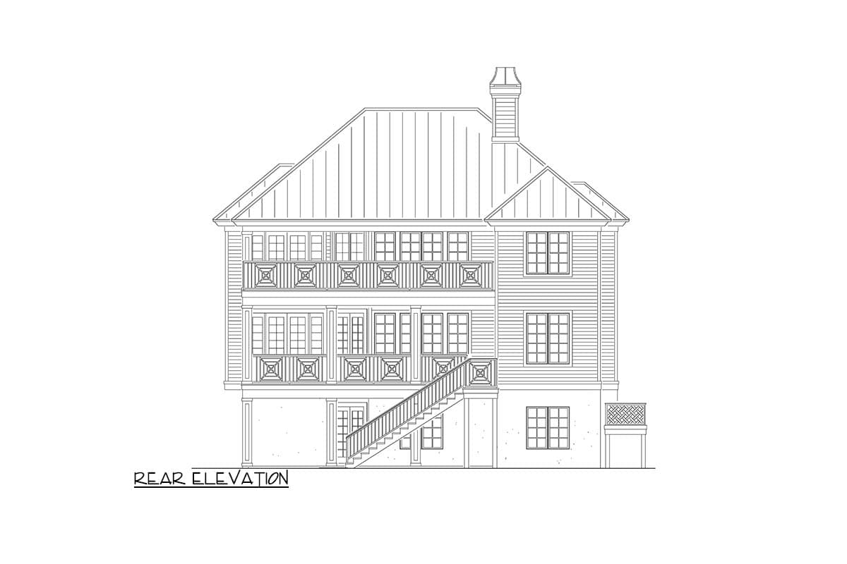 Plan 340016STR: Tidewater-Inspired House Plan with 2-Story Great Room - 2534 Sq Ft - Image #12 - Beach, Coastal, Florida-Style, Low Country, Southern