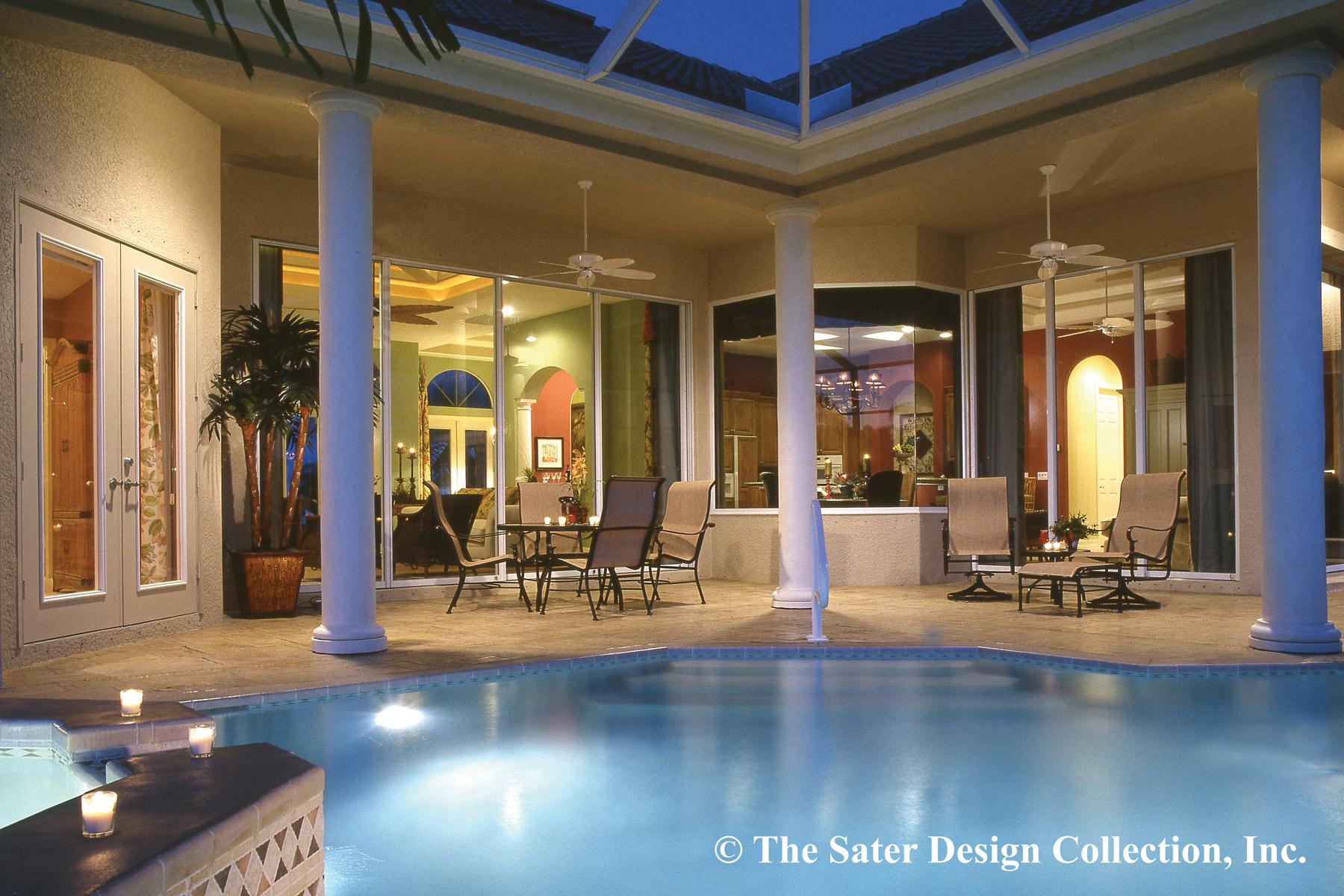 Plan 340019STR: 4-Bed European Home Plan with Formal Dining Room and Study - Image #8 - European, Florida-Style, Mediterranean