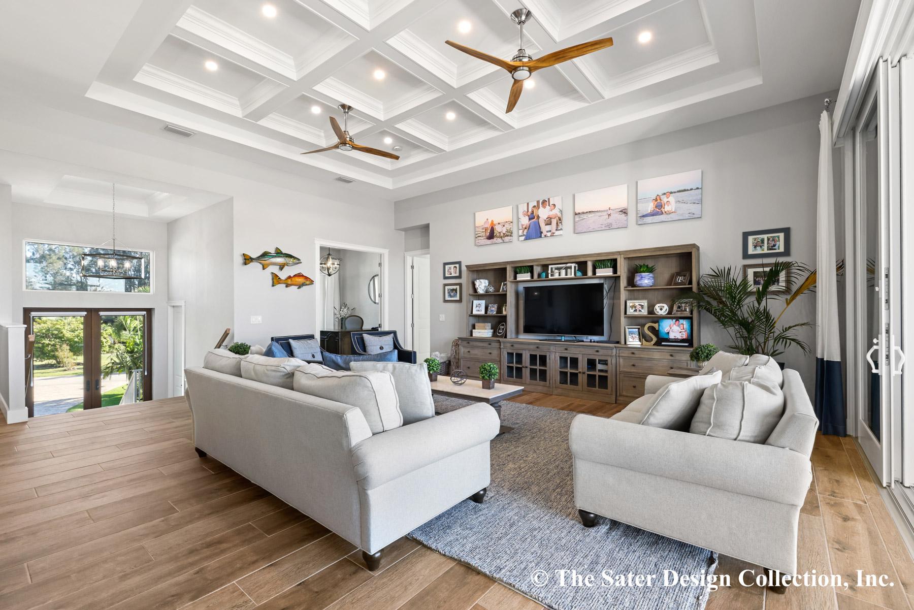 Plan 340020STR: 4-Bed Beach Home Plan with Home Office and Drive-Under Garage - 2543 Sq Ft - Image #8 - Beach, Coastal, Florida-Style, Low Country