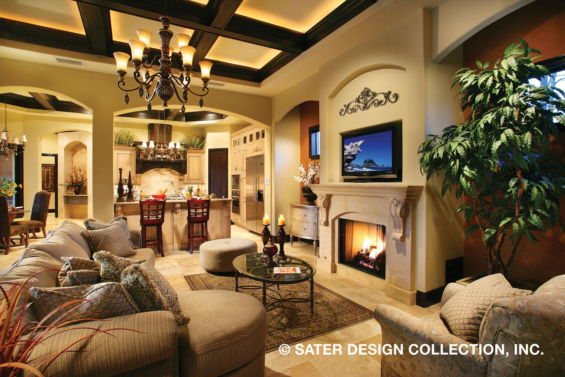 Plan 340021STR: Tusan-style Courtyard House Plan with Outdoor Spaces on Both Floors - Image #9 - European, Florida-Style, Tuscan