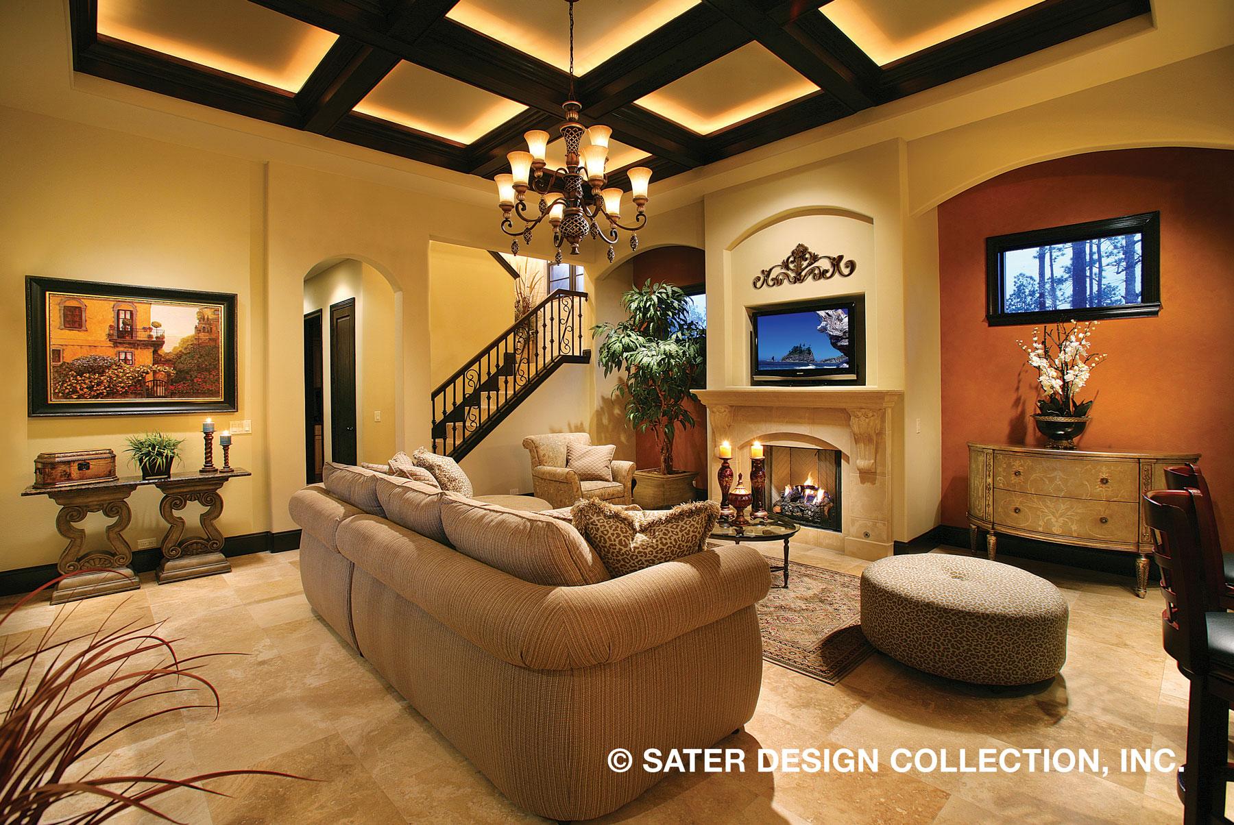 Plan 340021STR: Tusan-style Courtyard House Plan with Outdoor Spaces on Both Floors - Image #10 - European, Florida-Style, Tuscan