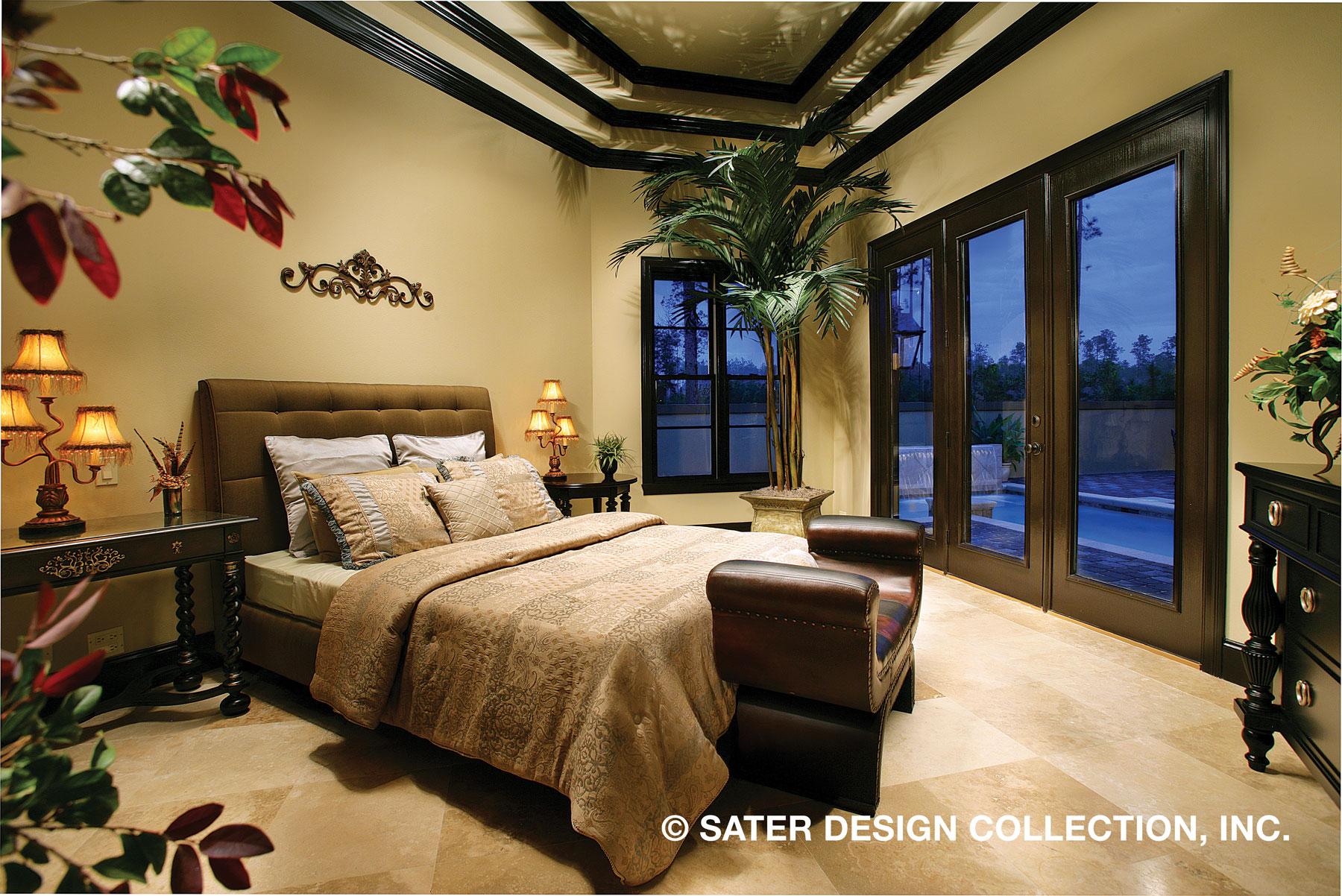 Plan 340021STR: Tusan-style Courtyard House Plan with Outdoor Spaces on Both Floors - Image #14 - European, Florida-Style, Tuscan