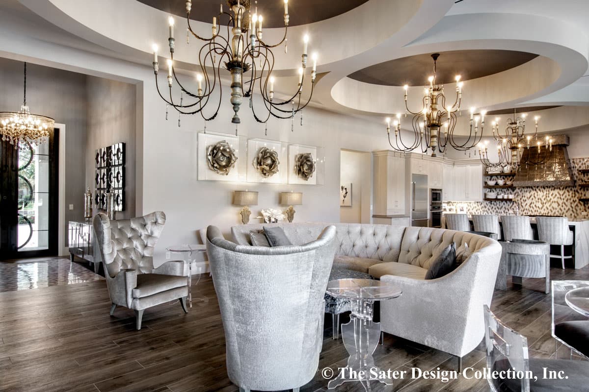 Plan 340027STR: Contemporary West Indies-style House Plan with Two Connected Lanais - Image #7 - European, Florida-Style, Mediterranean, Southern, Transitional