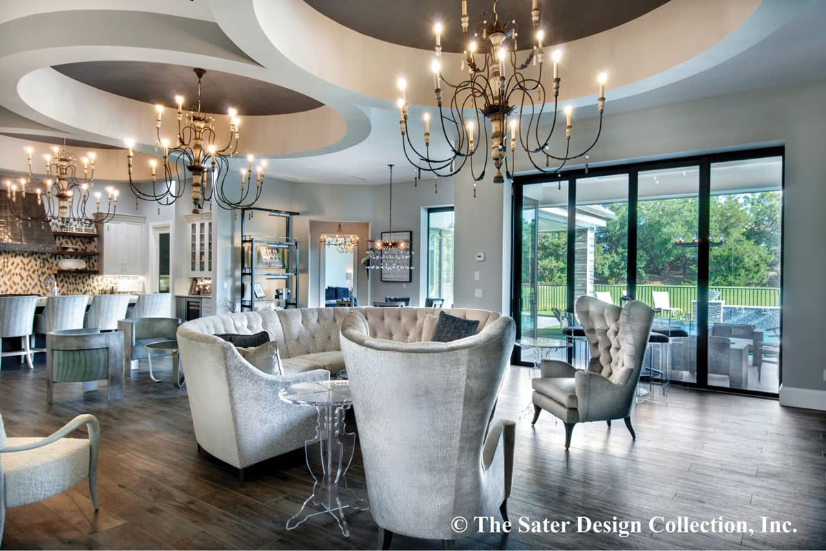 Plan 340027STR: Contemporary West Indies-style House Plan with Two Connected Lanais - Image #8 - European, Florida-Style, Mediterranean, Southern, Transitional