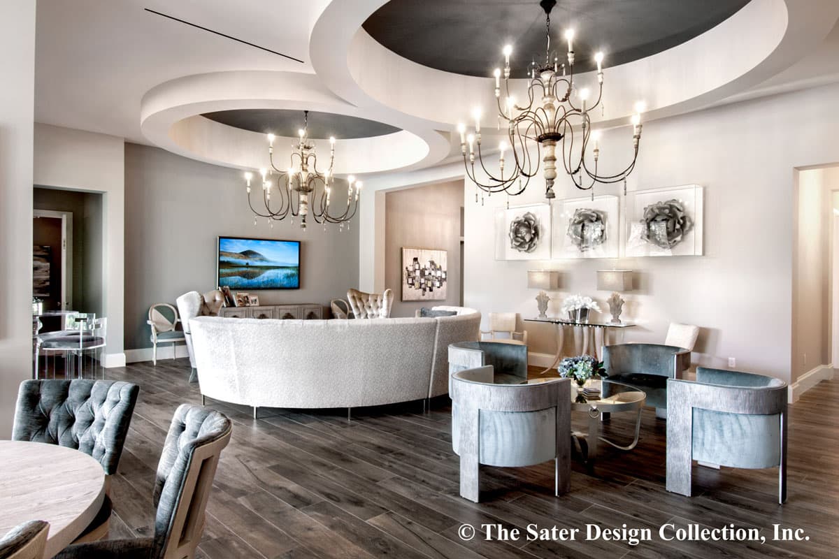 Plan 340027STR: Contemporary West Indies-style House Plan with Two Connected Lanais - Image #9 - European, Florida-Style, Mediterranean, Southern, Transitional