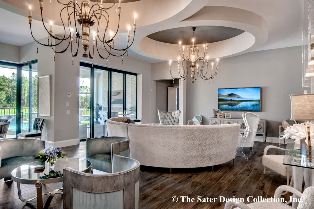 Plan 340027STR: Contemporary West Indies-style House Plan with Two Connected Lanais - Image #11 - European, Florida-Style, Mediterranean, Southern, Transitional