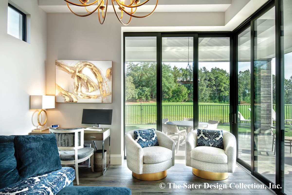 Plan 340027STR: Contemporary West Indies-style House Plan with Two Connected Lanais - Image #14 - European, Florida-Style, Mediterranean, Southern, Transitional