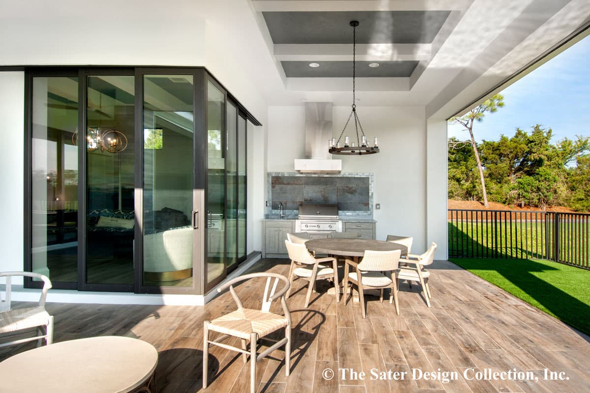 Plan 340027STR: Contemporary West Indies-style House Plan with Two Connected Lanais - Image #15 - European, Florida-Style, Mediterranean, Southern, Transitional