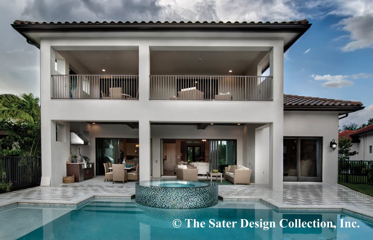 Plan 340030STR: Modern Tuscan Villa with Stacked Stone Exterior - Image #4 - Coastal, European, Florida-Style, Mediterranean, Tuscan