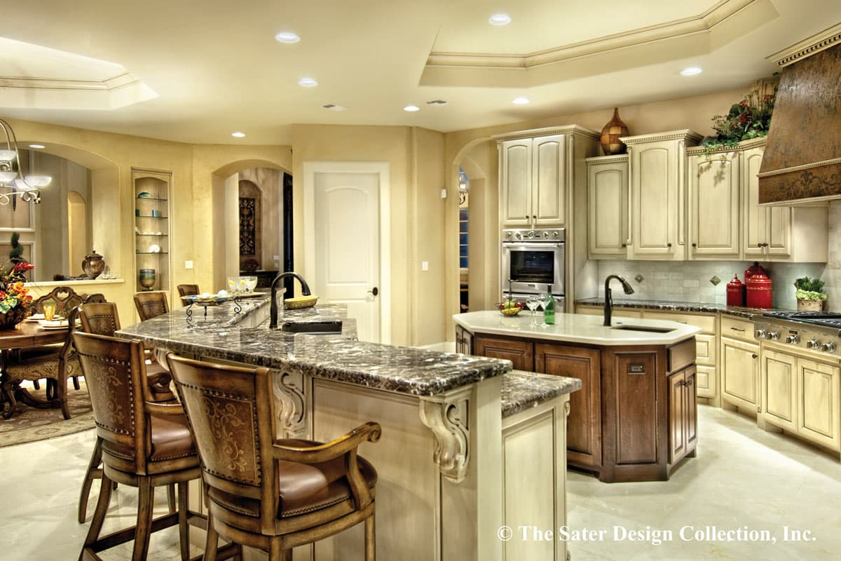 Plan 340033STR: Spacious Mediterranean House Plan with Porte Cochere and Private Master Suite - Image #11 - Coastal, European, Florida-Style, Mediterranean