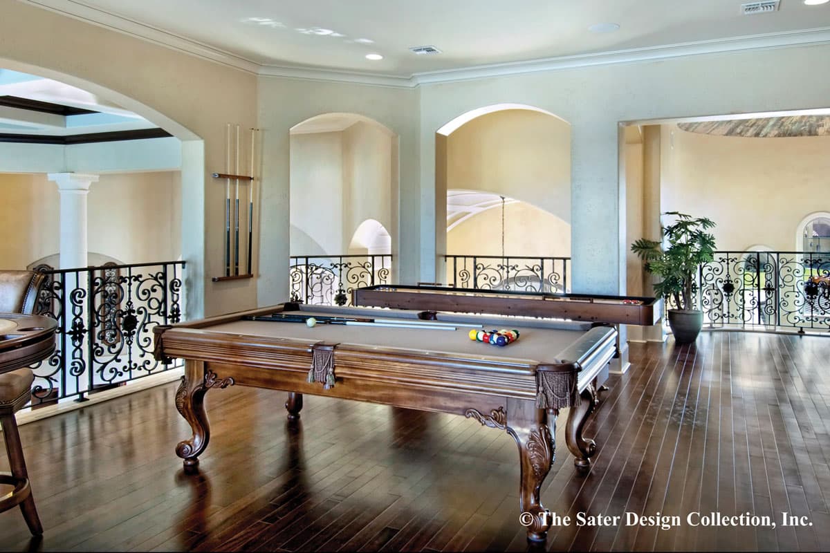 Plan 340033STR: Spacious Mediterranean House Plan with Porte Cochere and Private Master Suite - Image #14 - Coastal, European, Florida-Style, Mediterranean