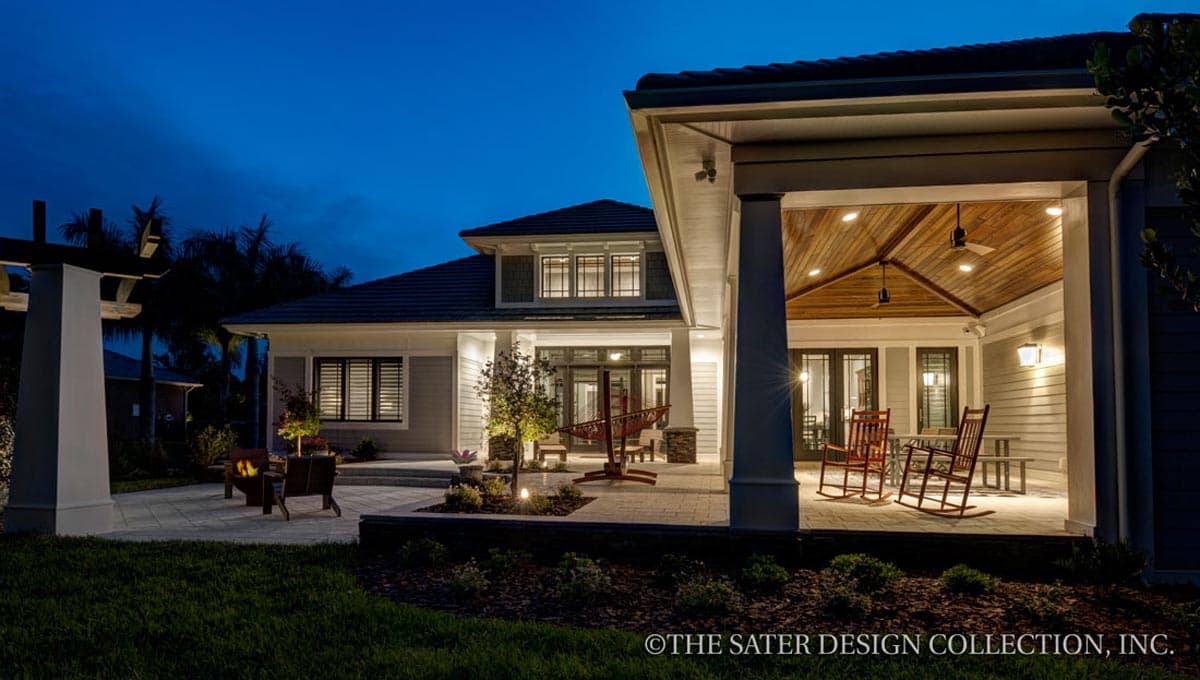 Plan 340034STR: Beautiful Craftsman House Plan with Bracketed Eaves - 3108 Sq Ft - Image #9 - Coastal, Coastal Contemporary, Contemporary, Craftsman, New American, Southern
