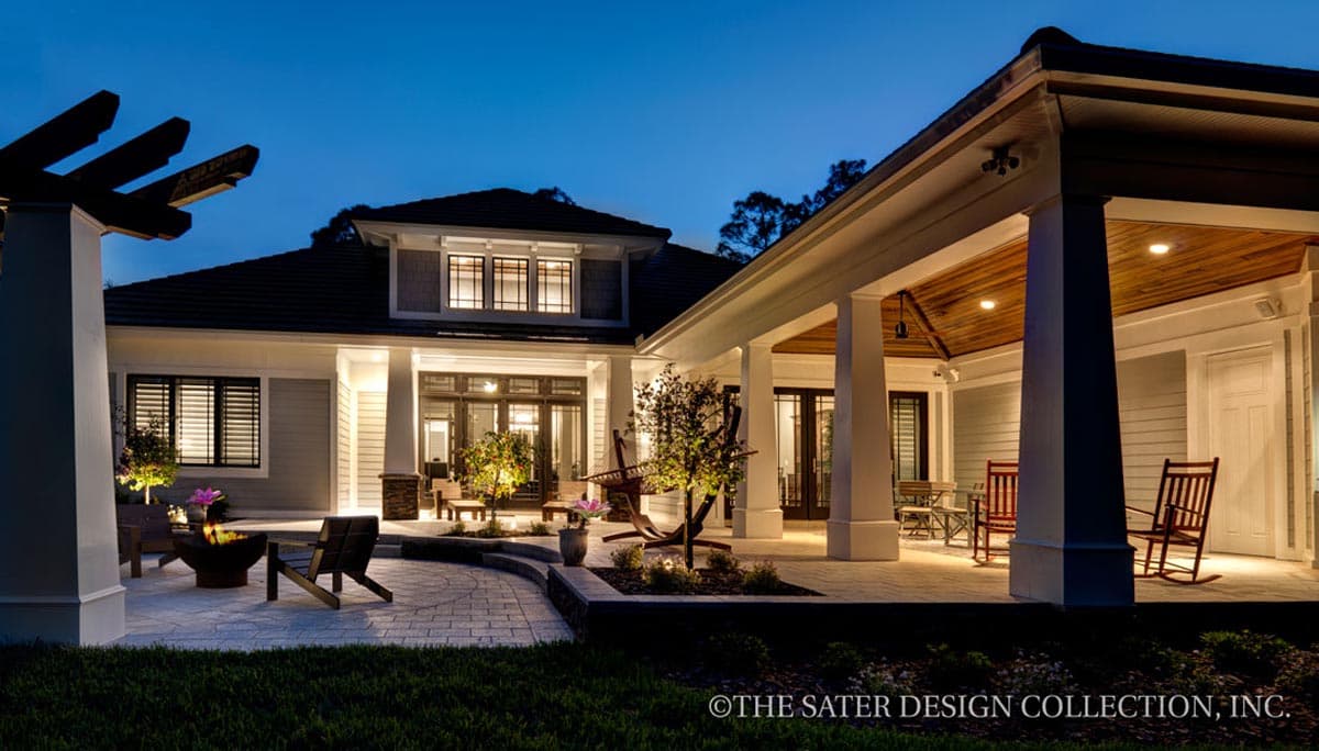 Plan 340034STR: Beautiful Craftsman House Plan with Bracketed Eaves - 3108 Sq Ft - Image #10 - Coastal, Coastal Contemporary, Contemporary, Craftsman, New American, Southern