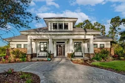 Beautiful Craftsman House Plan with Bracketed Eaves - 3108 Sq Ft