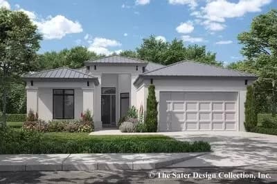 Florida Ranch Home Plan with Home Office Potential
