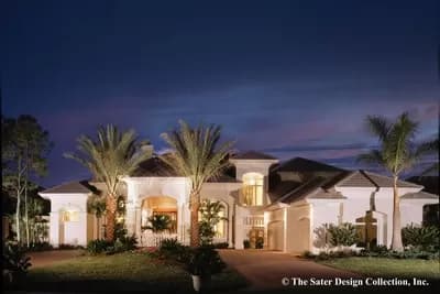 5-Bed Mediterranean House Plan with Large Veranda