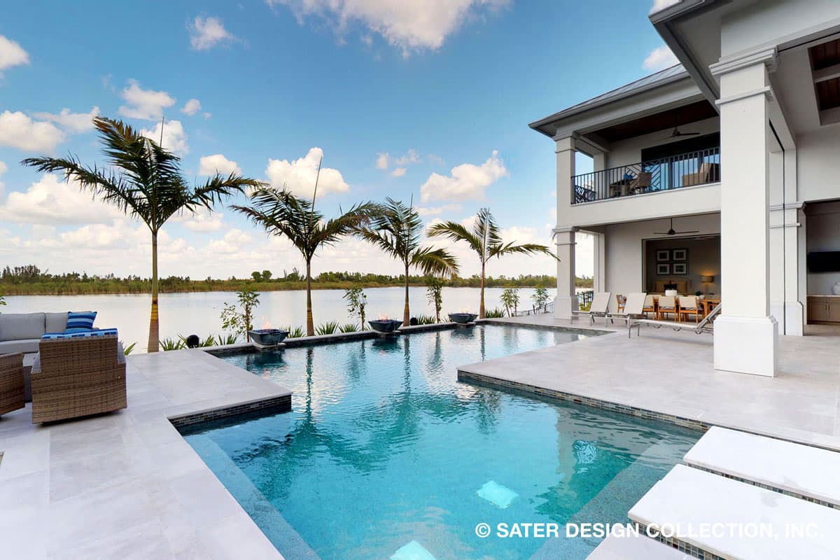 Plan 340040STR: Contemporary 5 Bed House Plan with a Courtyard Entrance - Image #5 - Coastal, Coastal Contemporary, Contemporary, European, Florida-Style, Mediterranean, Southern, Transitional