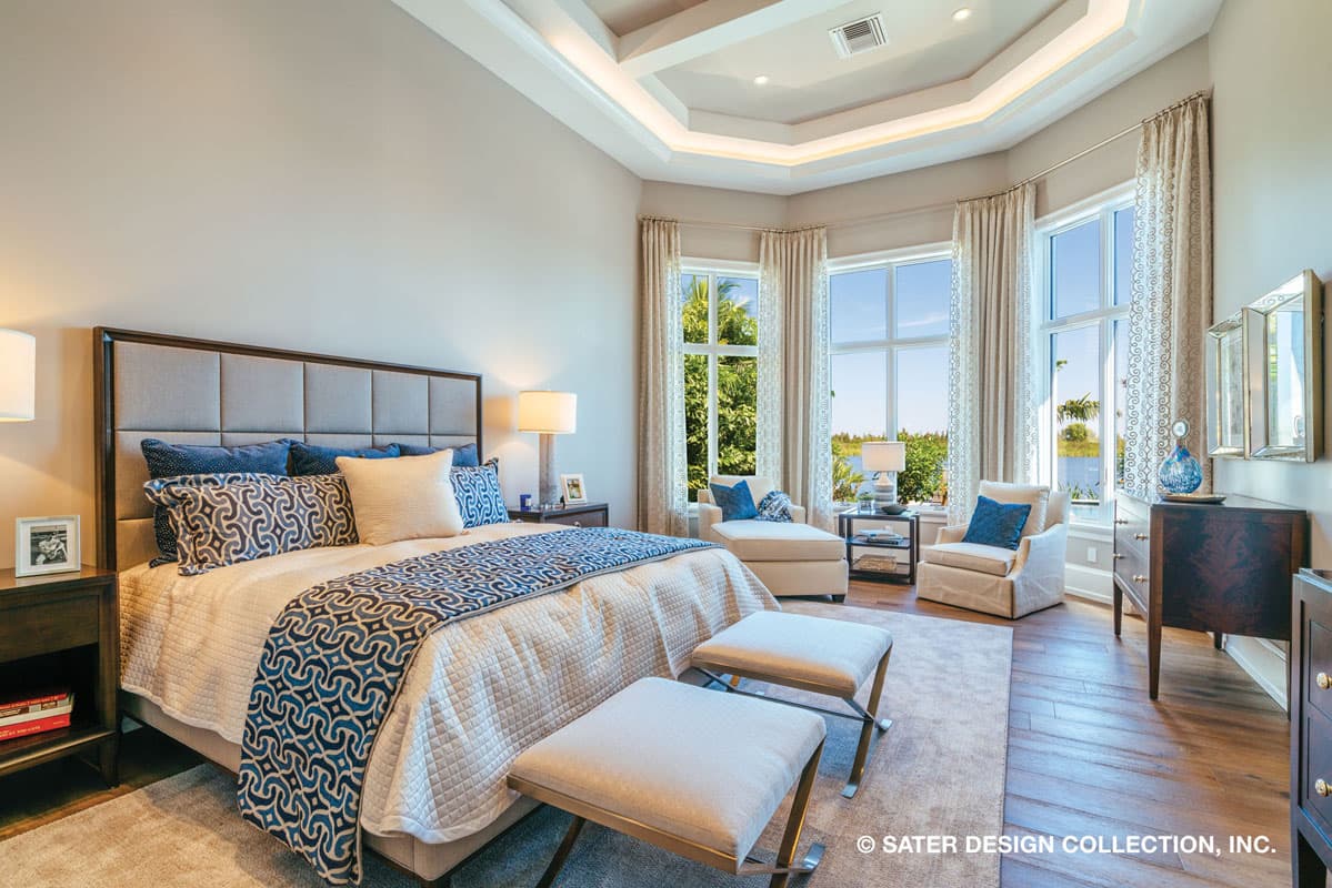 Plan 340040STR: Contemporary 5 Bed House Plan with a Courtyard Entrance - Image #12 - Coastal, Coastal Contemporary, Contemporary, European, Florida-Style, Mediterranean, Southern, Transitional