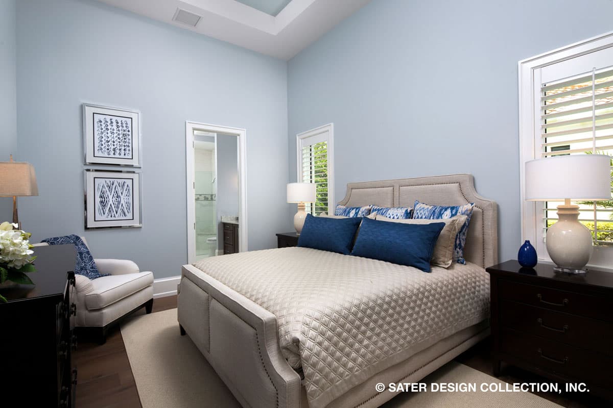 Plan 340040STR: Contemporary 5 Bed House Plan with a Courtyard Entrance - Image #15 - Coastal, Coastal Contemporary, Contemporary, European, Florida-Style, Mediterranean, Southern, Transitional