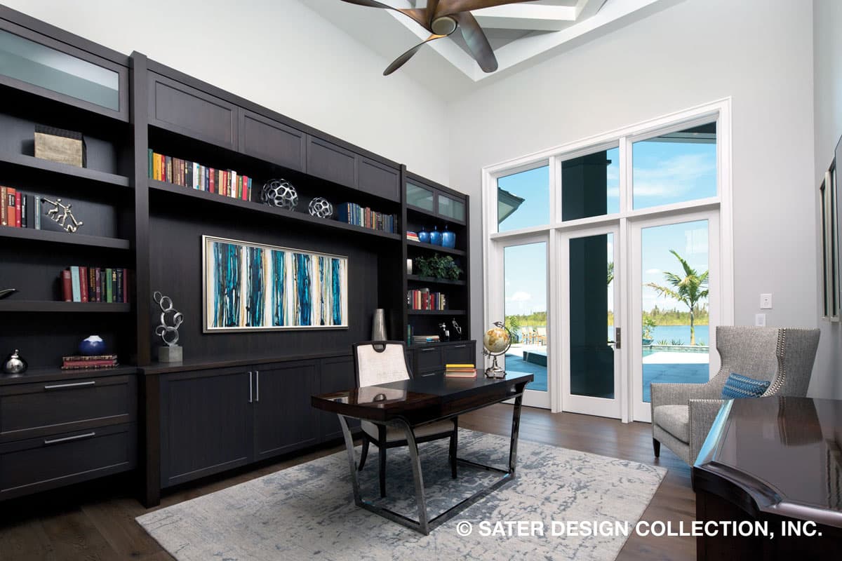 Plan 340040STR: Contemporary 5 Bed House Plan with a Courtyard Entrance - Image #16 - Coastal, Coastal Contemporary, Contemporary, European, Florida-Style, Mediterranean, Southern, Transitional