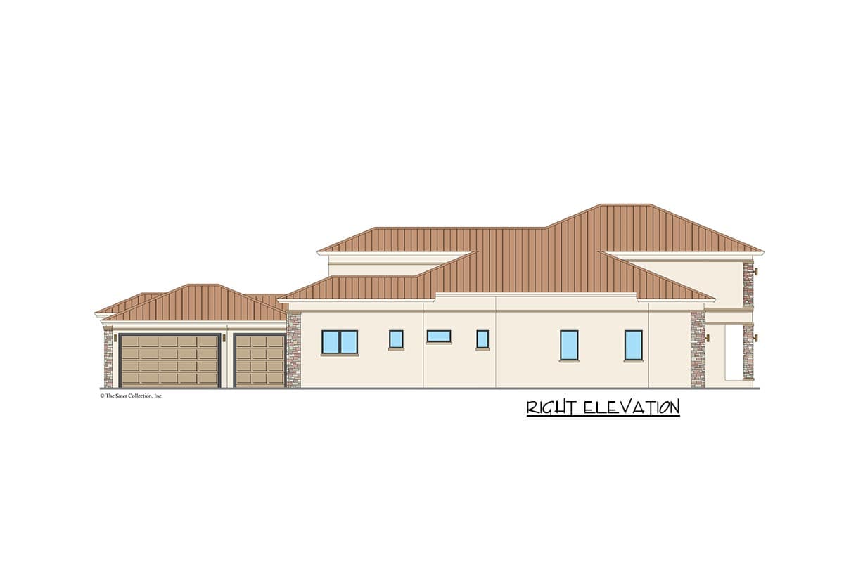 Plan 340045STR: Coastal Contemporary House Plan with Study and Optional Elevator - 3726 Sq Ft - Image #24 - Coastal, Coastal Contemporary, Contemporary, Florida-Style, Southern