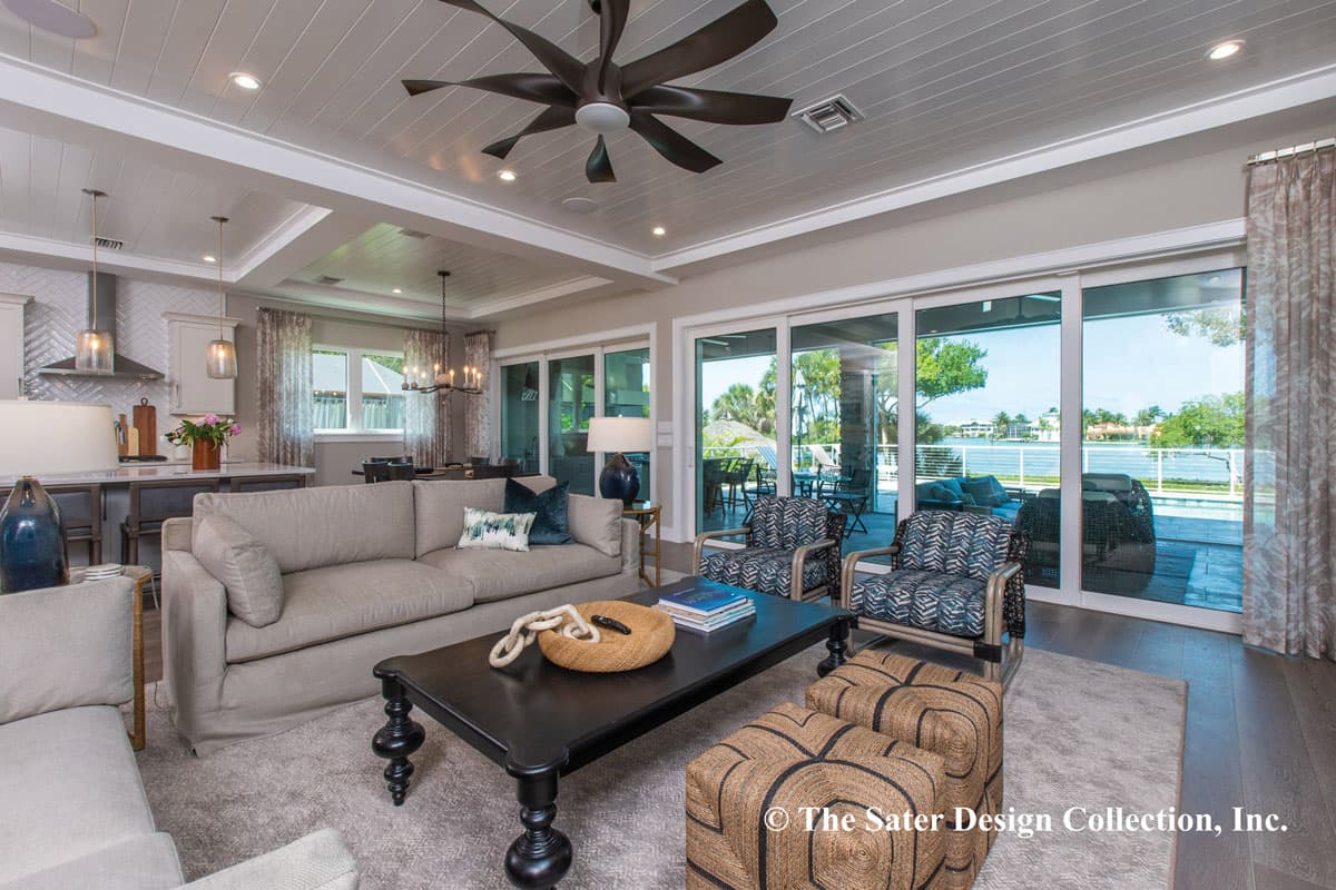 Plan 340045STR: Coastal Contemporary House Plan with Study and Optional Elevator - 3726 Sq Ft - Image #8 - Coastal, Coastal Contemporary, Contemporary, Florida-Style, Southern