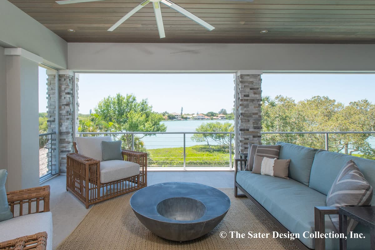 Plan 340045STR: Coastal Contemporary House Plan with Study and Optional Elevator - 3726 Sq Ft - Image #18 - Coastal, Coastal Contemporary, Contemporary, Florida-Style, Southern