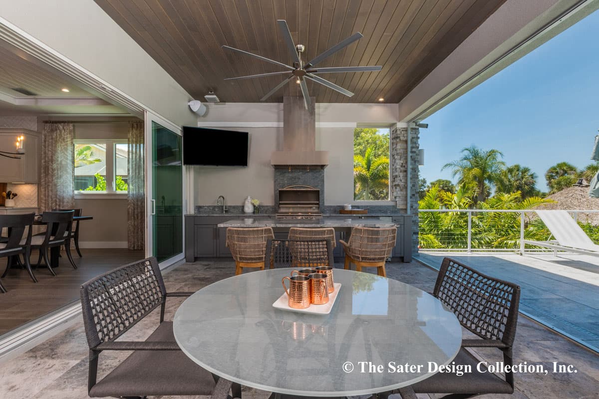 Plan 340045STR: Coastal Contemporary House Plan with Study and Optional Elevator - 3726 Sq Ft - Image #20 - Coastal, Coastal Contemporary, Contemporary, Florida-Style, Southern