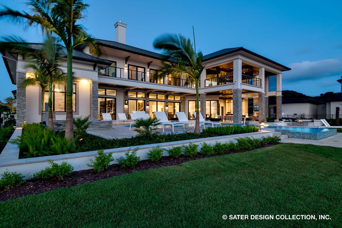 Plan 340046STR: Luxury Mediterranean Home Plan with Expansive Outdoor Living Areas - 7466 Sq Ft - Image #12 - Coastal, Coastal Contemporary, European, Florida-Style, Mediterranean, New American, Southern