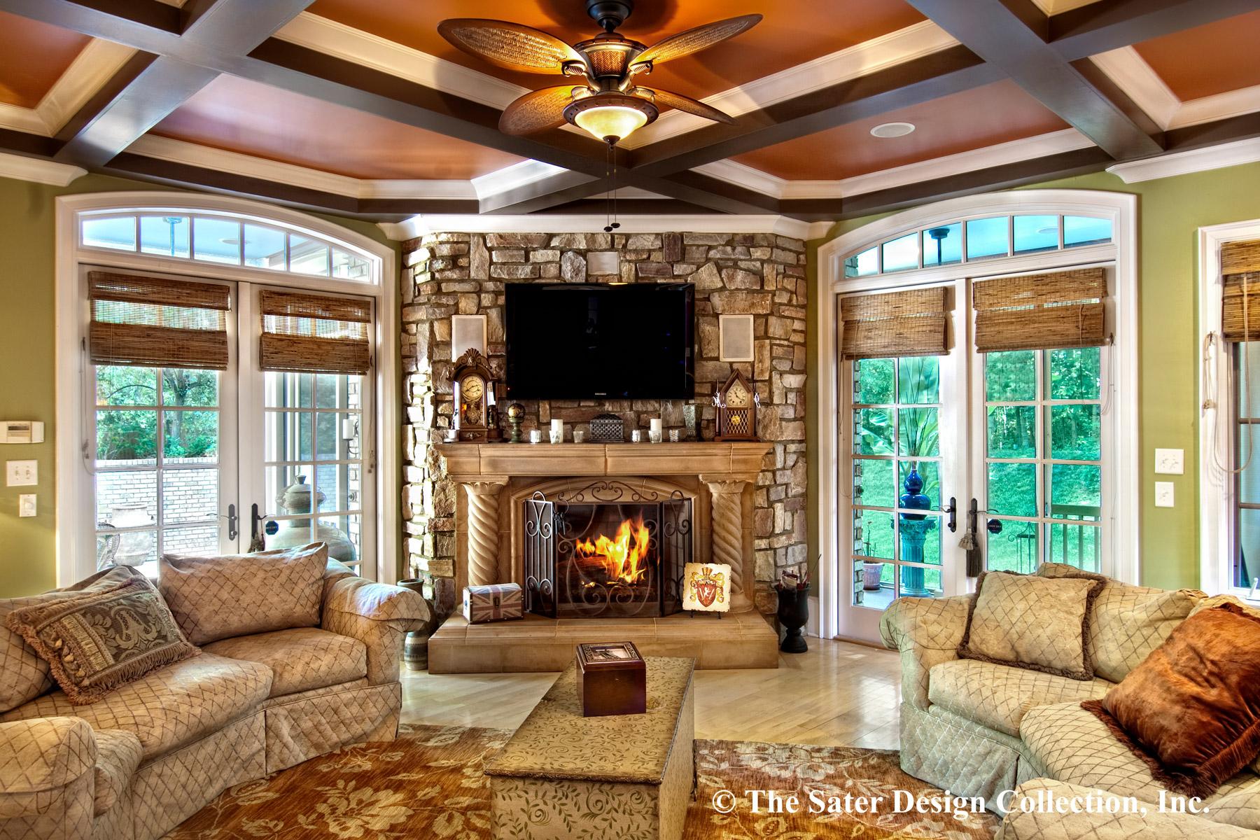 Plan 340048STR: Eureopean-style House Plan with Striking Courtyard and a Second Floor Guest Suite - Image #7 - European, French Country