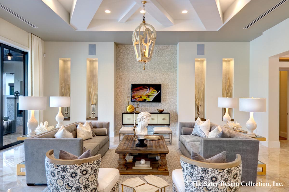 Plan 340051STR: 3 Bed House Plan with Tuscan Styling with 3 Walk-in Closets in the Master Suite - Image #9 - European, Florida-Style, Mediterranean, Tuscan